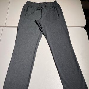 LULULEMON Kung Fu Pants 33" Inseam Sweatpants Gray Pockets Athletic Fit Men's L